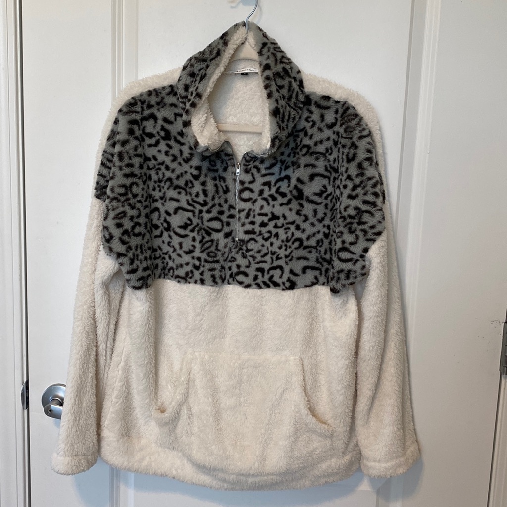 Fuzzy 1/4 Zip Pullover